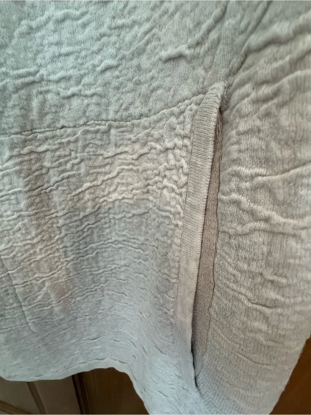 J. Jill Light Cream Open-Front Textured Cardigan